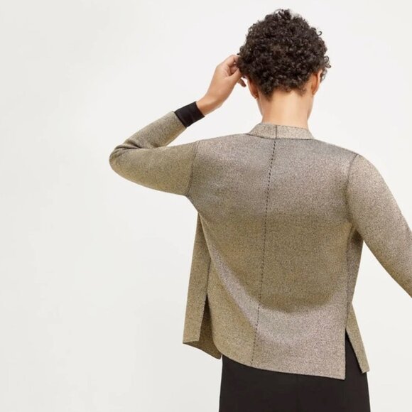 NWOT M.M. MM LaFleur gold knit Woolf jardigan - Picture 3 of 6